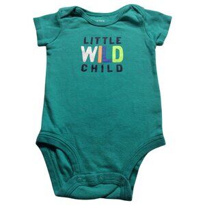 Teal "Little Wild Child" Onesie